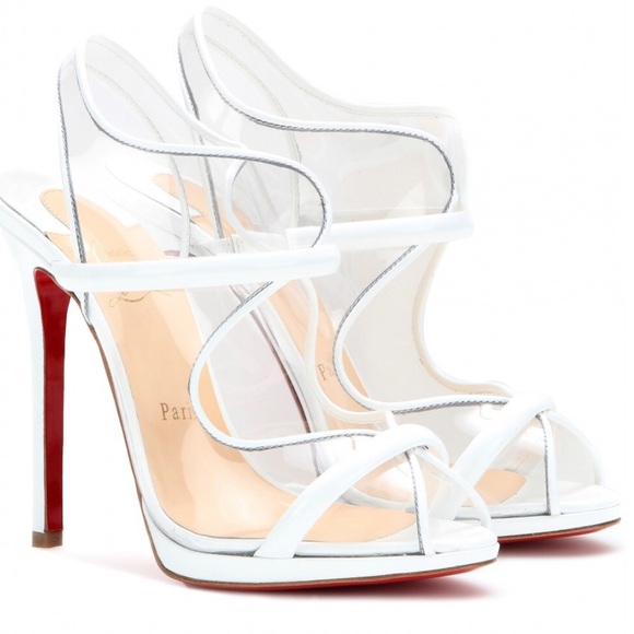 Christian Louboutin Aqua Ronda Heels - Picture 2 of 7